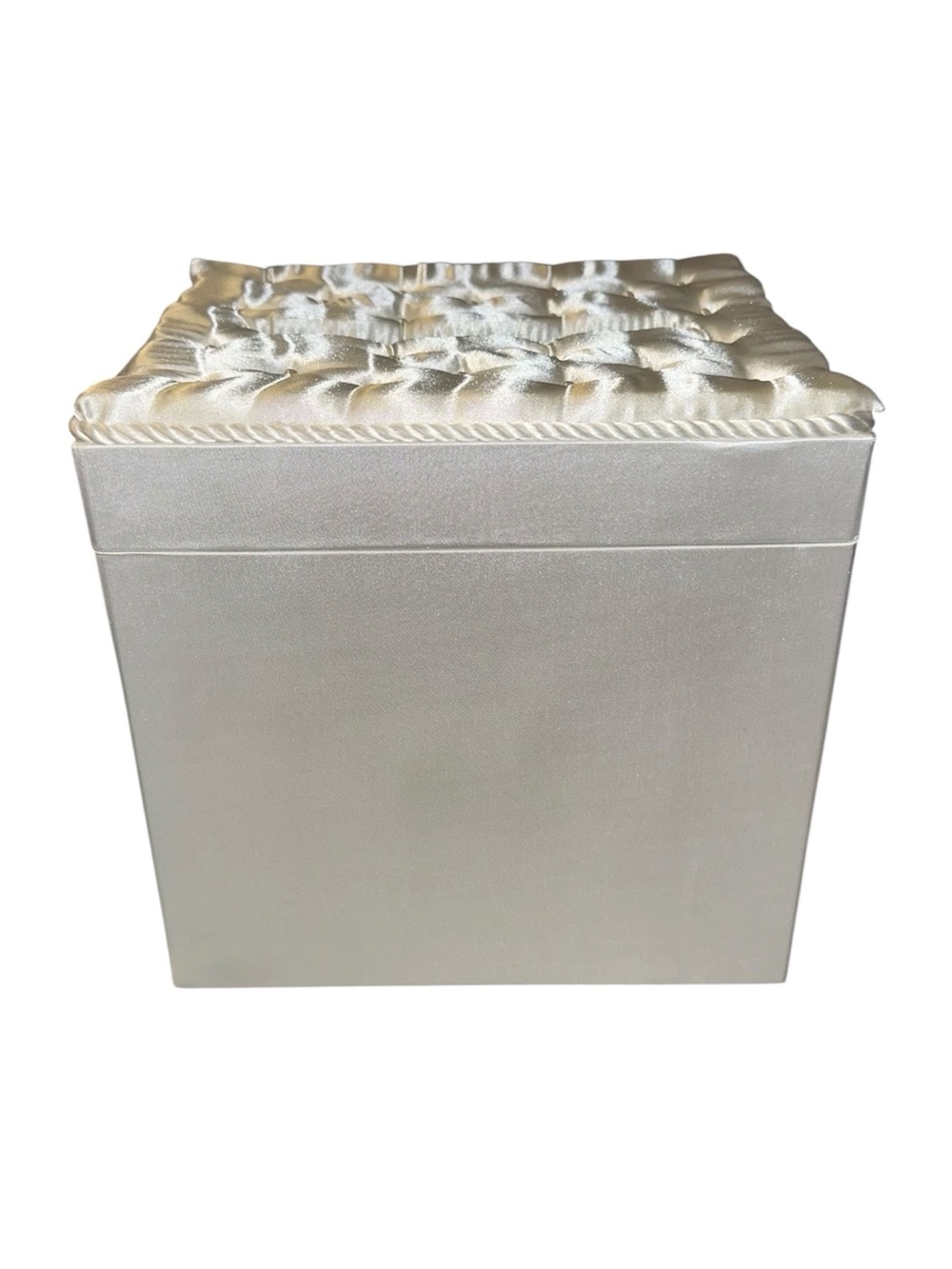 Satin Wedding Card Box with Ribbon